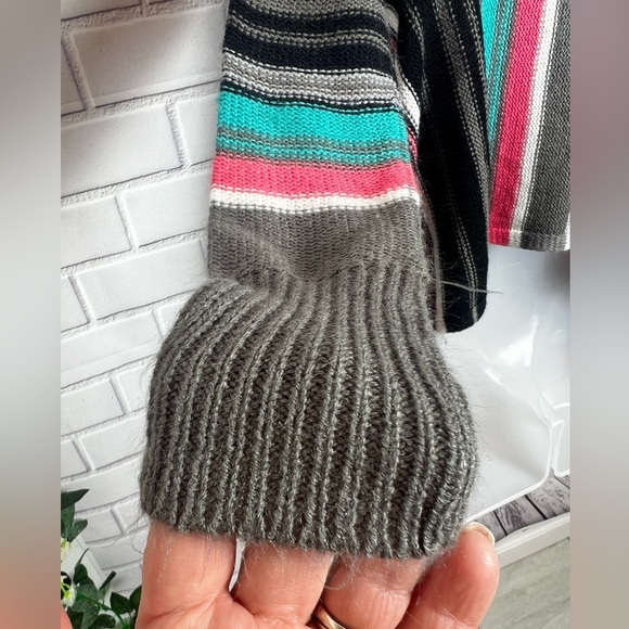 PLANET GOLD girls striped open front cardigan/size L - Picture 7 of 9